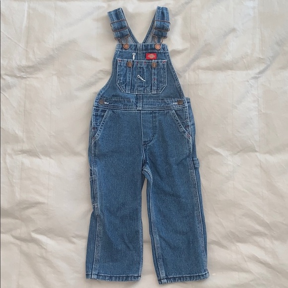 dickies denim overalls